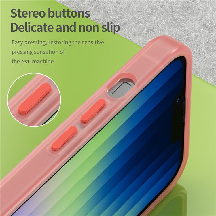 For iPhone 16e Case Compatible with MagSafe TPU + PC Slim Matte Translucent Phone Cover - Red