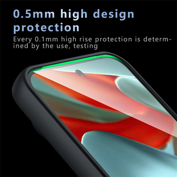 For Google Pixel 9 Pro XL Case Skin-Touch TPU+PC Matte Phone Shell, Transparent Black