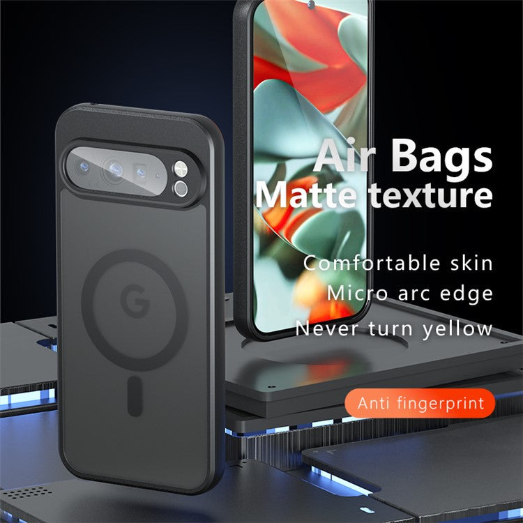 For Google Pixel 9 Pro XL Case Compatible with MagSafe TPU+PC Matte Phone Cover