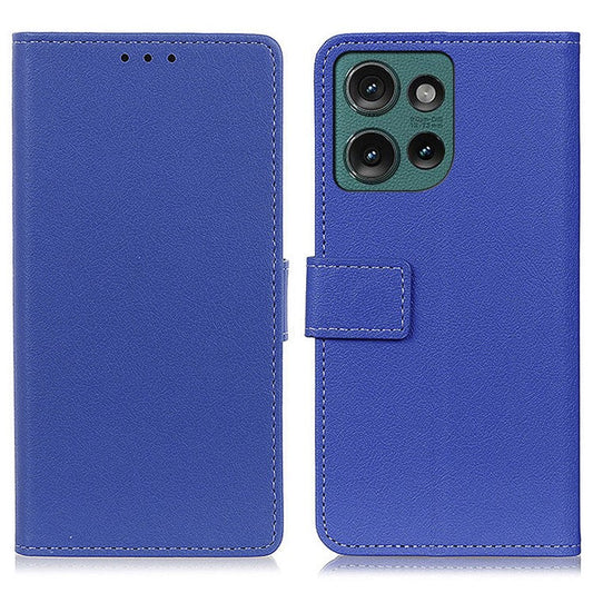 For Motorola Edge 50 Neo 5G / Moto S50 5G / Thinkphone 25 5G Case PU Leather Stand Wallet Phone Cover - Blue
