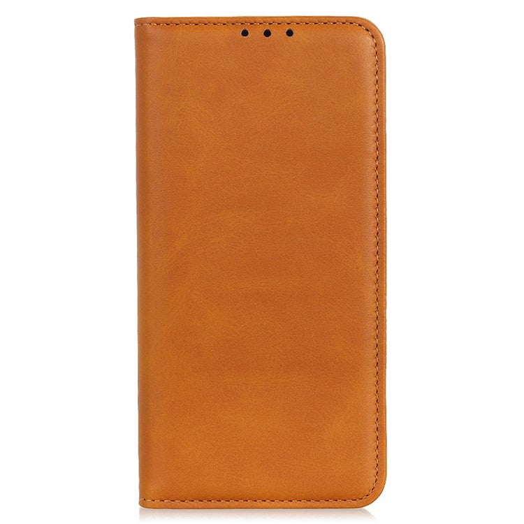 For Motorola Edge 50 Neo 5G / Moto S50 5G / Thinkphone 25 5G Case Split Leather Flip Wallet Phone Cover - Brown