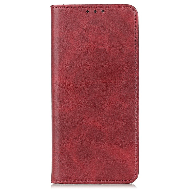 For Motorola Edge 50 Neo 5G / Moto S50 5G / Thinkphone 25 5G Case Split Leather Flip Wallet Phone Cover - Red