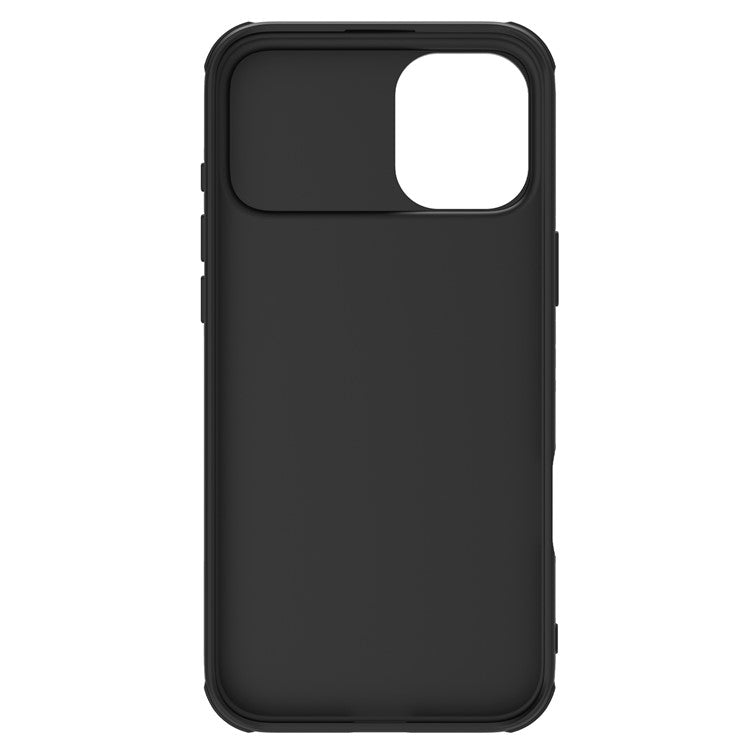 NILLKIN Camshield Pro Series for iPhone 16 Plus Case PC+TPU Slide Camera Lid Phone Cover - Black
