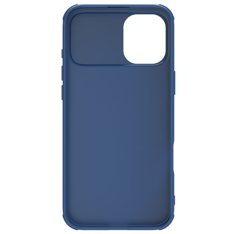 NILLKIN Camshield Pro Series for iPhone 16 Plus Case PC+TPU Slide Camera Lid Phone Cover - Blue