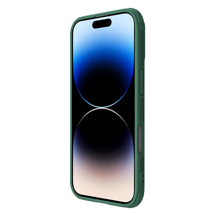 NILLKIN Camshield Pro Series for iPhone 16 Case PC+TPU Slide Camera Lid Phone Cover - Green