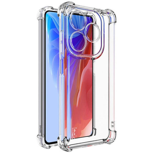 IMAK UX-4 Series Phone Case for Infinix Smart 8 4G  /  Smart 8 Pro 4G X6525B  /  Hot 40i X6528B  /  itel P55 4G Four Corner Shockproof Clear TPU Cover