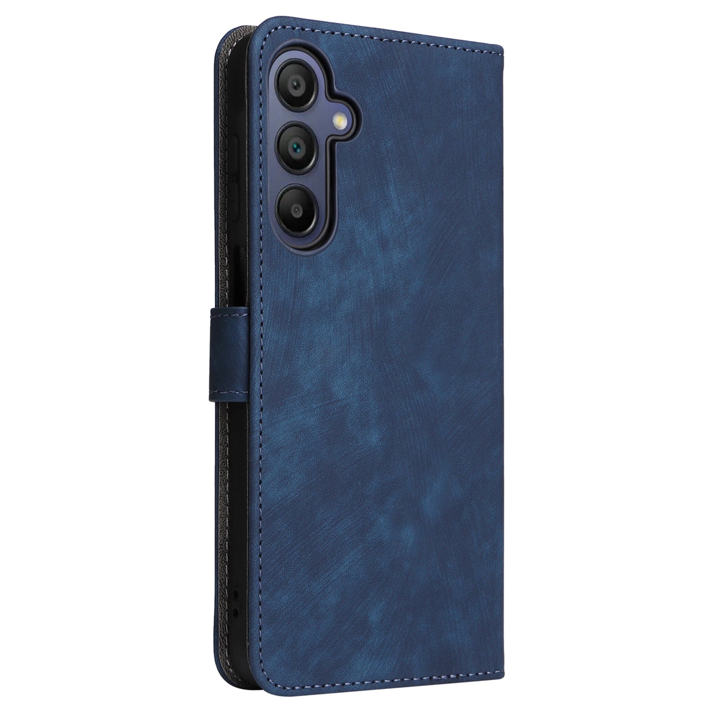 For Samsung Galaxy A16 5G / A16 4G Wallet Case RFID Blocking PU Leather Cover Stand View - Blue