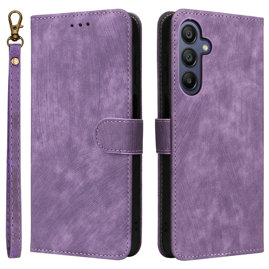 For Samsung Galaxy A16 5G / A16 4G Wallet Case RFID Blocking PU Leather Cover Stand View - Purple