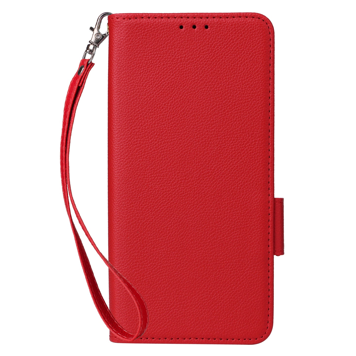 For Samsung Galaxy A16 5G / A16 4G Case Litchi Texture PU Leather Wallet Flip Phone Cover - Red