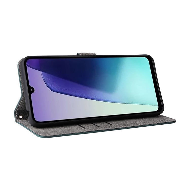 For Xiaomi Poco C75 4G / Redmi 14R 5G / 14C 4G / A4 5G Wallet Case RFID Blocking PU Leather Cover Stand View - Green