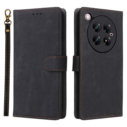 For Infinix Zero 40 4G / X6860 Wallet Case RFID Blocking PU Leather Cover Stand View - Black