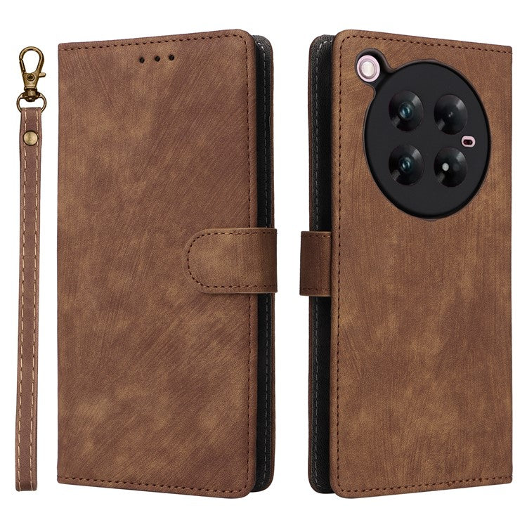 For Infinix Zero 40 4G / X6860 Wallet Case RFID Blocking PU Leather Cover Stand View - Brown