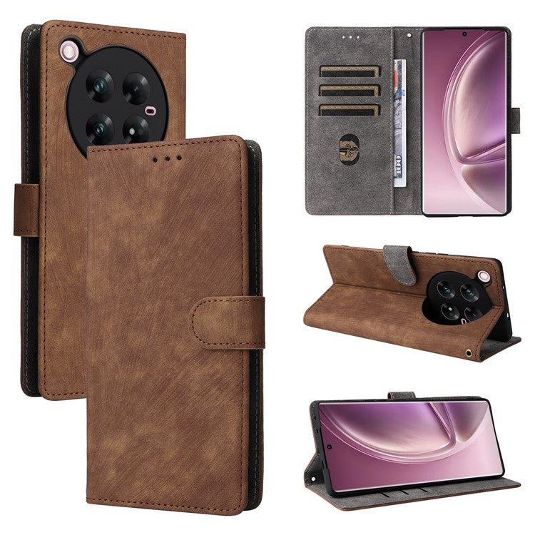 For Infinix Zero 40 4G / X6860 Wallet Case RFID Blocking PU Leather Cover Stand View - Brown