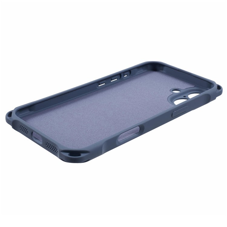 For iPhone 16 Plus Case Four Corners Fall Protection TPU Back Cover - Blue