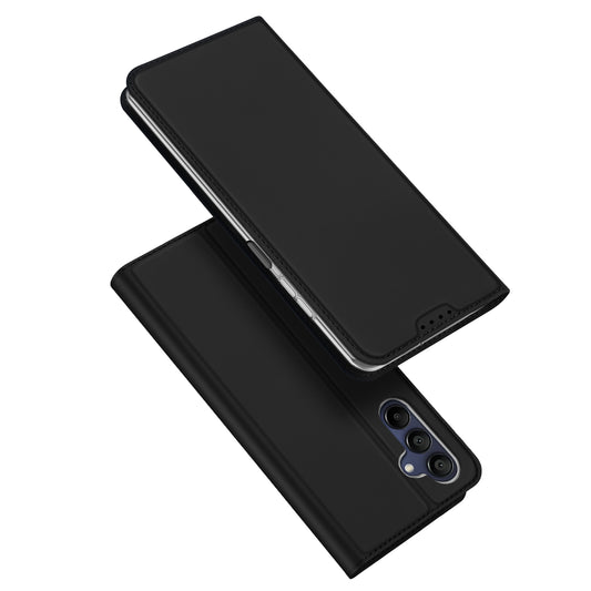 DUX DUCIS Skin Pro Series For Samsung Galaxy A16 5G / A16 4G Case Leather Cover Card Holder - Black