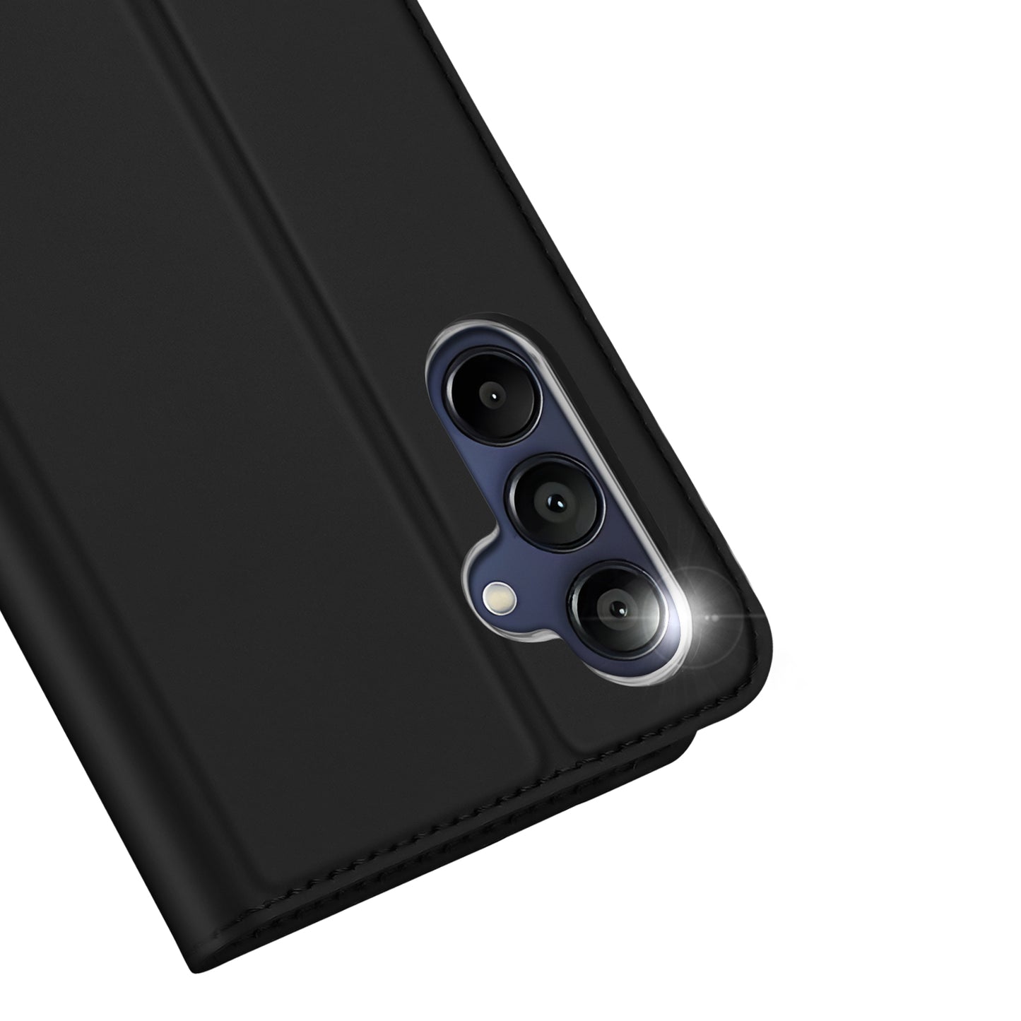 DUX DUCIS Skin Pro Series For Samsung Galaxy A16 5G / A16 4G Case Leather Cover Card Holder - Black
