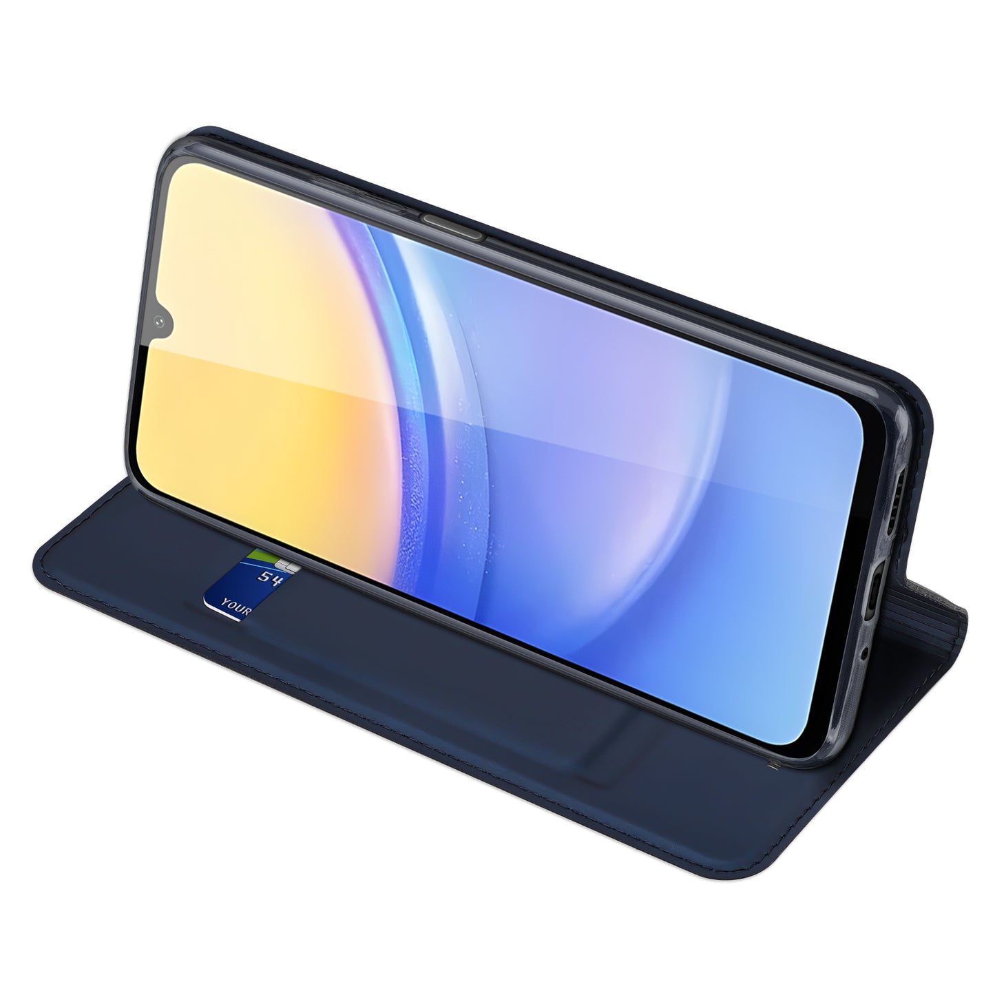 DUX DUCIS Skin Pro Series For Samsung Galaxy A16 5G / A16 4G Case Leather Cover Card Holder - Blue