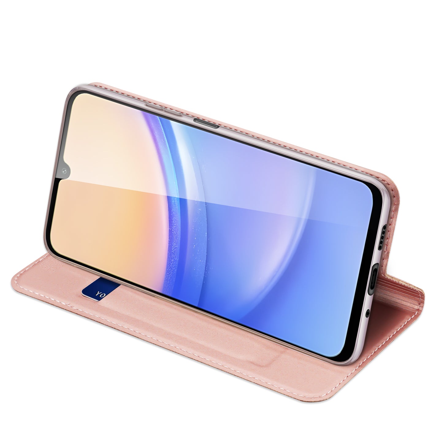 DUX DUCIS Skin Pro Series For Samsung Galaxy A16 5G / A16 4G Case Leather Cover Card Holder - Pink