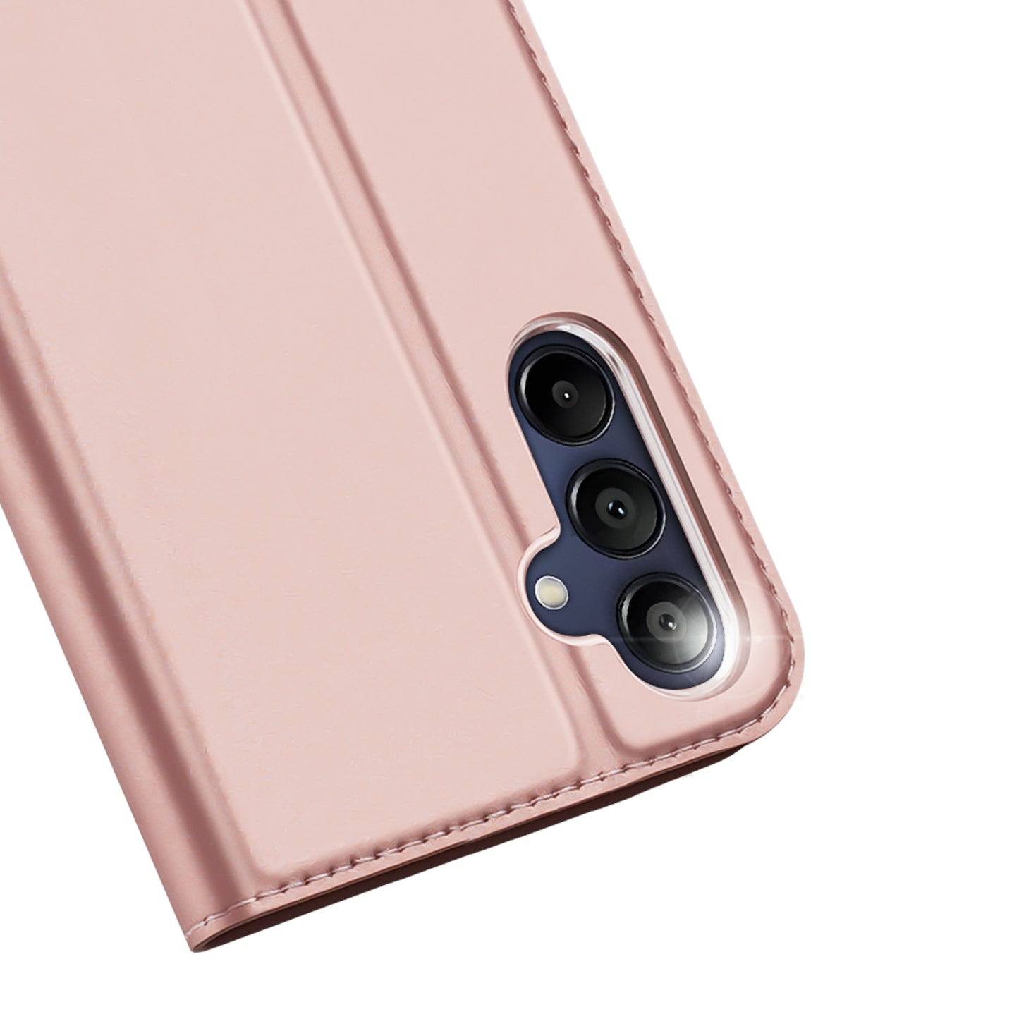 DUX DUCIS Skin Pro Series For Samsung Galaxy A16 5G / A16 4G Case Leather Cover Card Holder - Pink