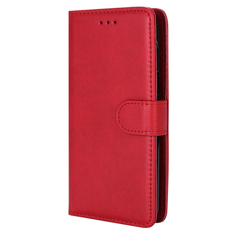 KT Leather Series-3 For iPhone 16 Pro Max Case PU Leather 2 in 1 Wallet Phone Cover Magnetic Detachable - Red