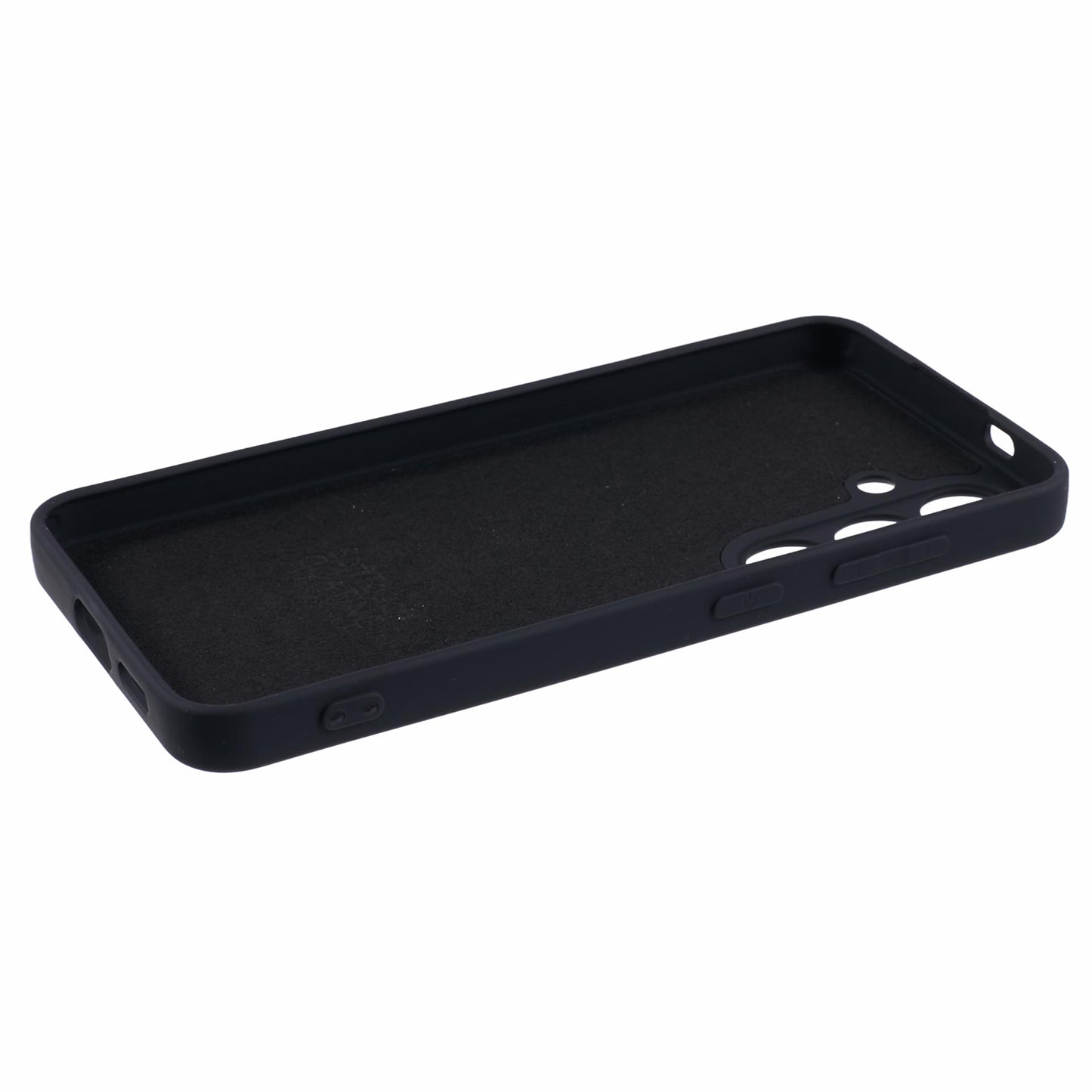 X-LEVEL For Samsung	Galaxy A16 5G / A16 4G Case Soft TPU Anti-Scratch Fiber Lining Phone Cover - Black