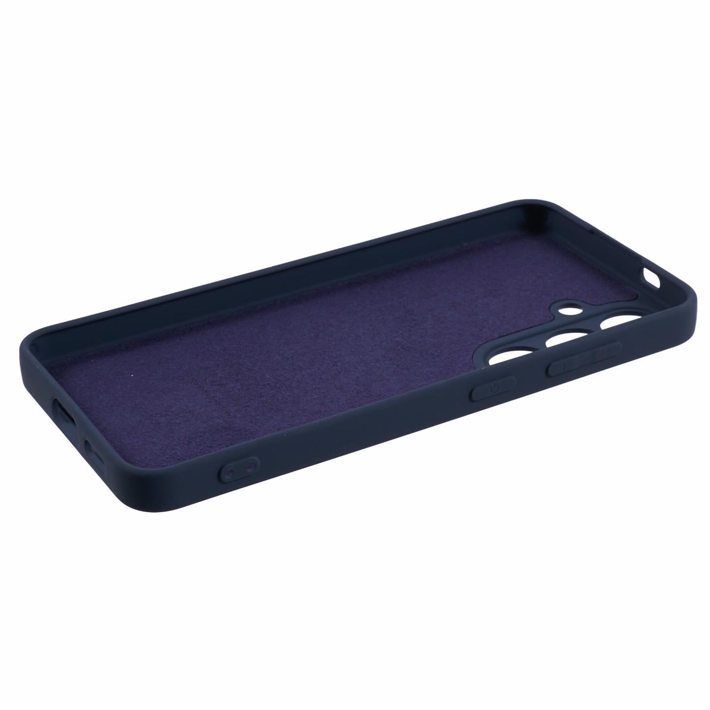 X-LEVEL For Samsung	Galaxy A16 5G / A16 4G Case Soft TPU Anti-Scratch Fiber Lining Phone Cover - Dark Blue
