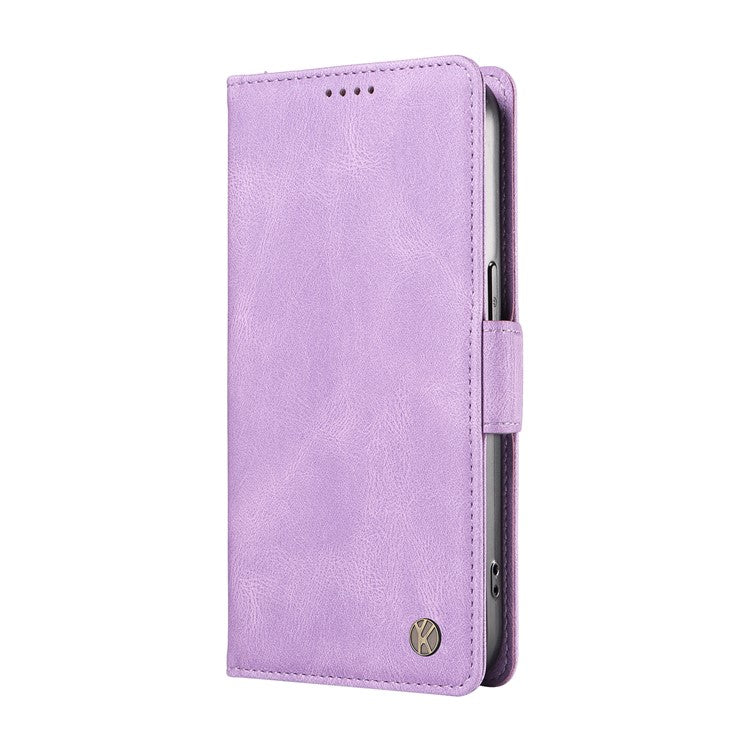 YIKATU YK-005 For Motorola Edge 50 Neo 5G / Moto S50 5G / Thinkphone 25 5G Case PU Leather Wallet Phone Cover Skin Touch Feeling - Purple