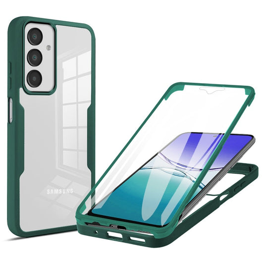 For Samsung Galaxy A17 5G / A16 5G / A16 4G Case Acrylic+TPU Clear Phone Cover with PET Screen Film - Green