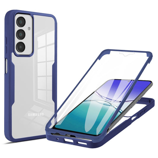 For Samsung Galaxy A17 5G / A16 5G / A16 4G Case Acrylic+TPU Clear Phone Cover with PET Screen Film - Blue