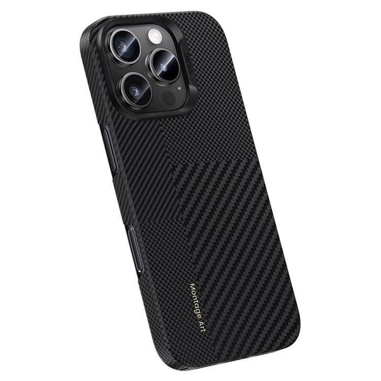 BENKS For iPhone 16 Pro Magnetic Case Kevlar Aramid Fiber Montage Phone Cover