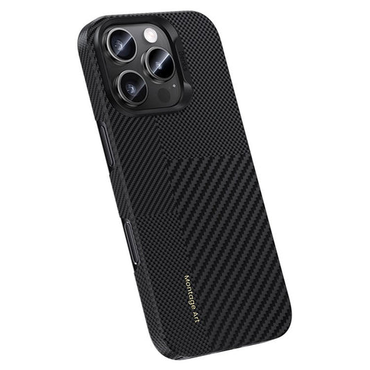 BENKS For iPhone 16 Pro Magnetic Case Kevlar Aramid Fiber Montage Phone Cover