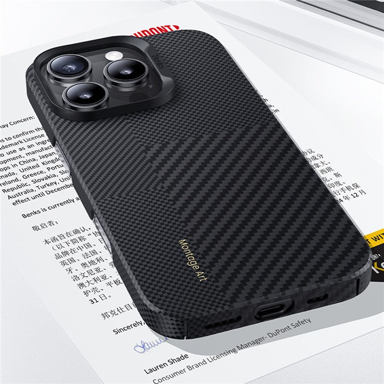BENKS For iPhone 16 Pro Magnetic Case Kevlar Aramid Fiber Montage Phone Cover