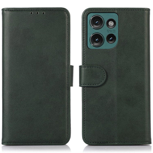 For Motorola Edge 50 Neo 5G / Moto S50 5G / Thinkphone 25 5G Case Cowhide Texture Leather Wallet Phone Cover with Stand - Green