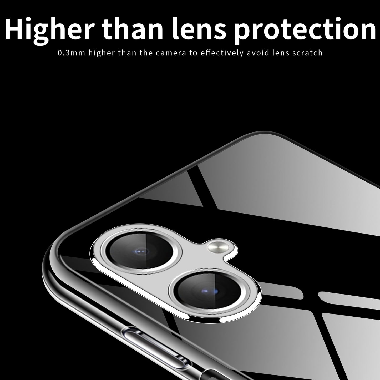 MOFI For Samsung Galaxy A06 Case Anti-Scratch Clear Soft TPU Phone Cover