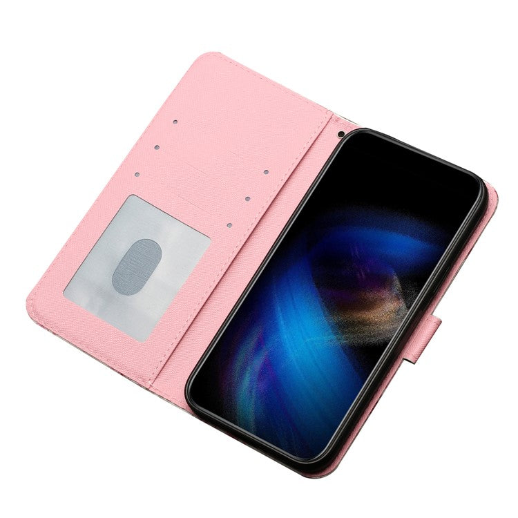 For Xiaomi Poco C75 4G / Redmi 14R 5G / 14C 4G Case 3D Pattern Printed Phone Leather Phone Cover - Roses