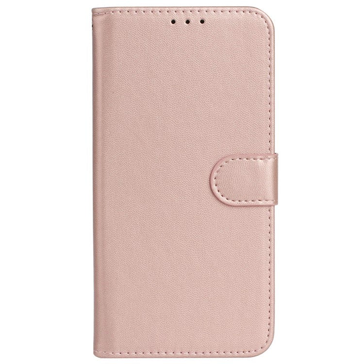 For Xiaomi Redmi 14C 4G Case PU Leather Flip Phone Cover Wallet Card Slot Holder - Rose Gold