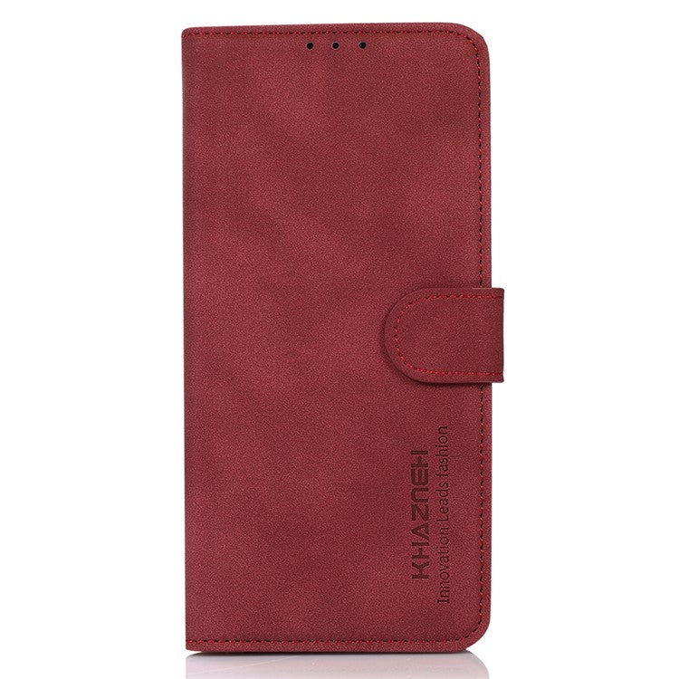 KHAZNEH For Motorola Edge 50 Neo 5G / Moto S50 5G / Thinkphone 25 5G Stand Case PU Leather Wallet Phone Cover - Red