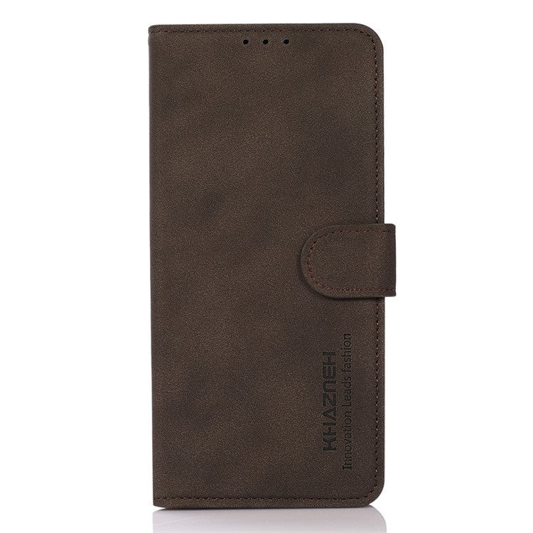 KHAZNEH For Motorola Edge 50 Neo 5G / Moto S50 5G / Thinkphone 25 5G Stand Case PU Leather Wallet Phone Cover - Brown
