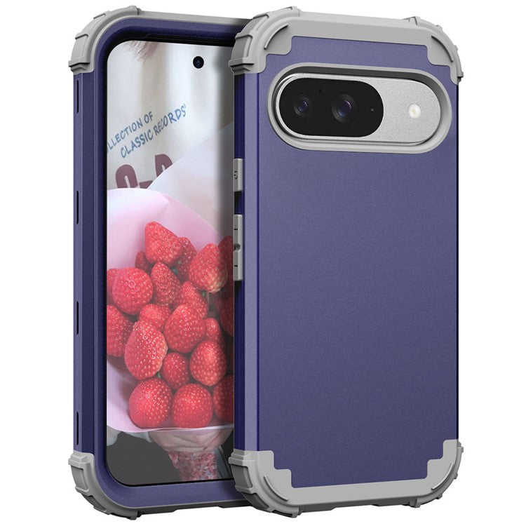 L-Style For Google Pixel 9 Case Shockproof PC + TPU Phone Back Cover - Blue