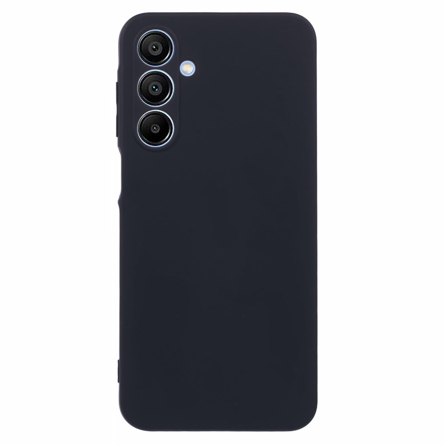 For Samsung Galaxy A16 5G / A16 4G Case TPU Back Soft Anti-Scratch Fiber Lining Phone Cover - Black