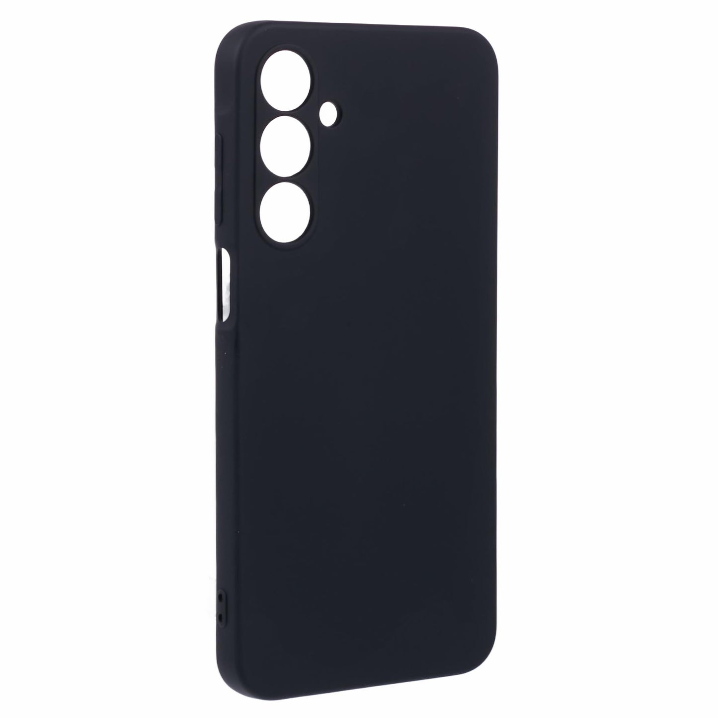 For Samsung Galaxy A16 5G / A16 4G Case TPU Back Soft Anti-Scratch Fiber Lining Phone Cover - Black