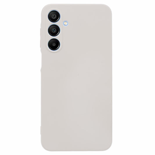 For Samsung Galaxy A16 5G / A16 4G Case TPU Back Soft Anti-Scratch Fiber Lining Phone Cover - White
