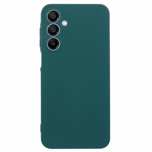 For Samsung Galaxy A16 5G / A16 4G Case TPU Back Soft Anti-Scratch Fiber Lining Phone Cover - Army Green
