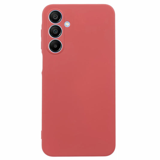 For Samsung Galaxy A16 5G / A16 4G Case TPU Back Soft Anti-Scratch Fiber Lining Phone Cover - Hawthorn Red