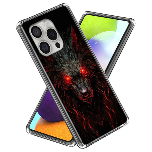For iPhone 16 Pro Case Shock-Absorbent TPU Pattern Printed Phone Cover - Style I
