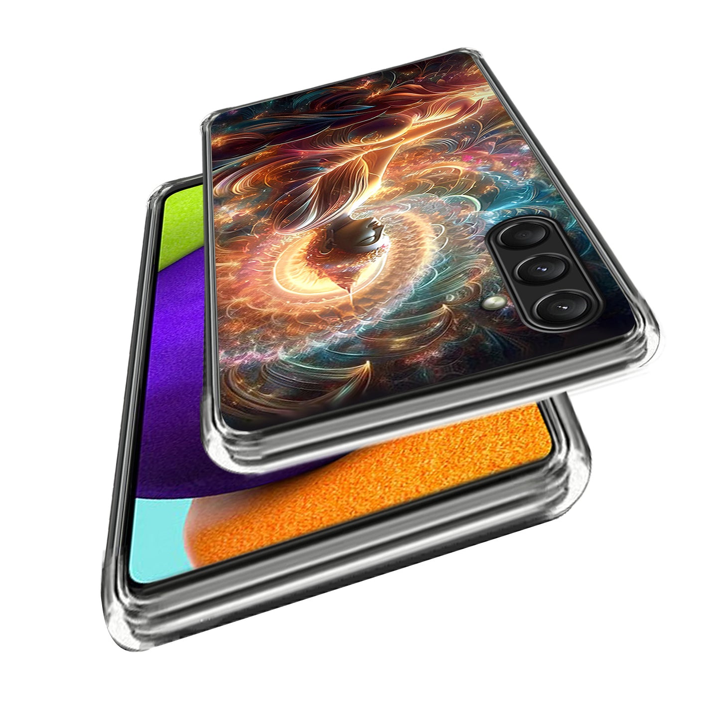 For Samsung Galaxy A16 5G / A16 4G Case Shock-Absorbent TPU Pattern Printed Phone Cover - Style C