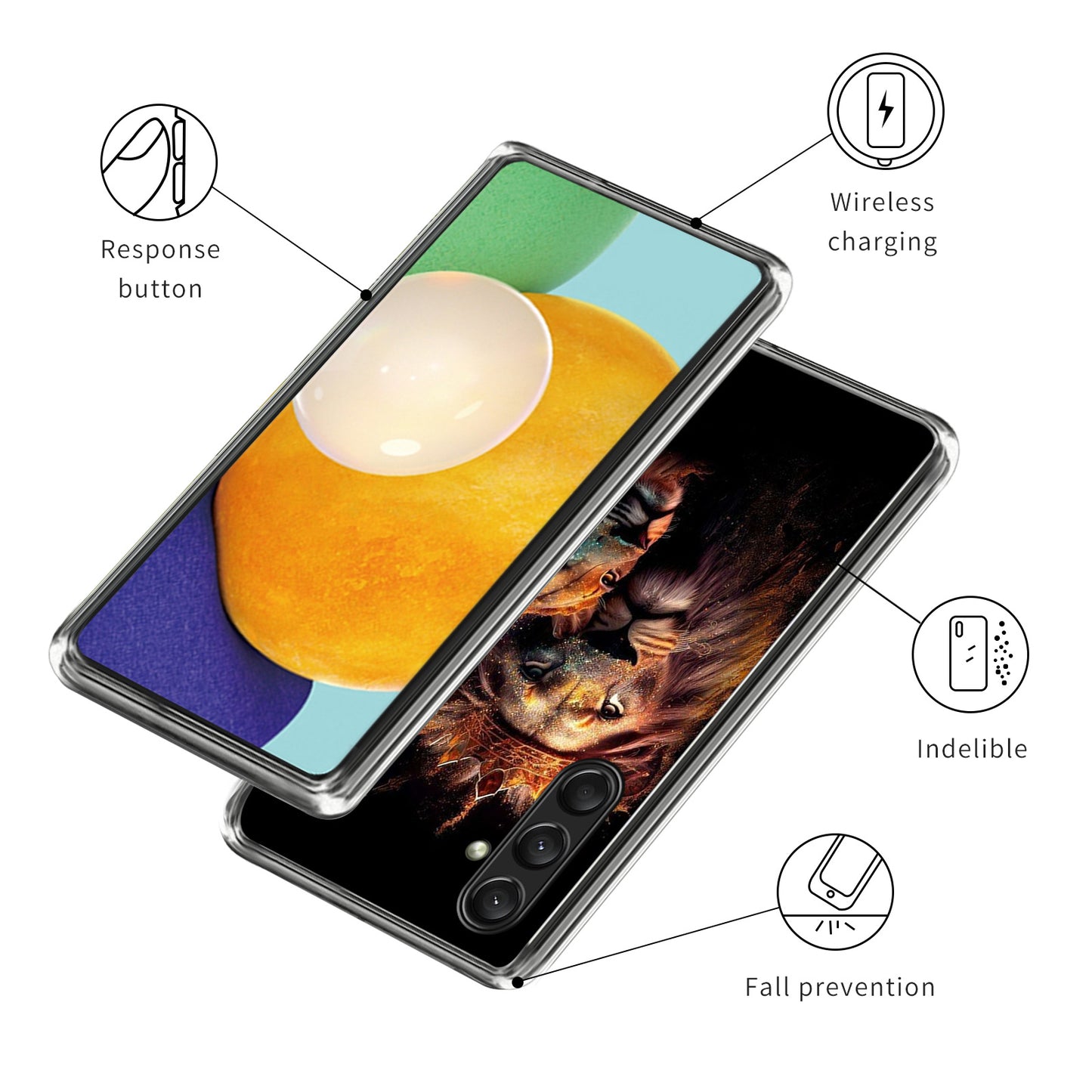For Samsung Galaxy A16 5G / A16 4G Case Shock-Absorbent TPU Pattern Printed Phone Cover - Style F