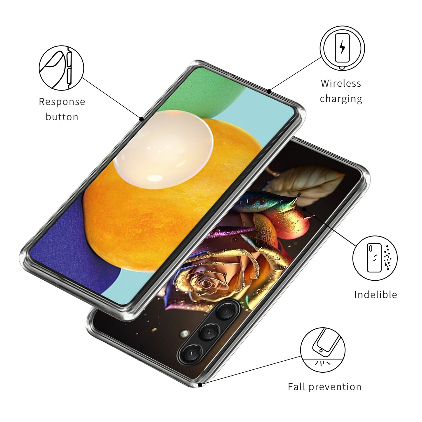 For Samsung Galaxy A16 5G / A16 4G Case Shock-Absorbent TPU Pattern Printed Phone Cover - Style G