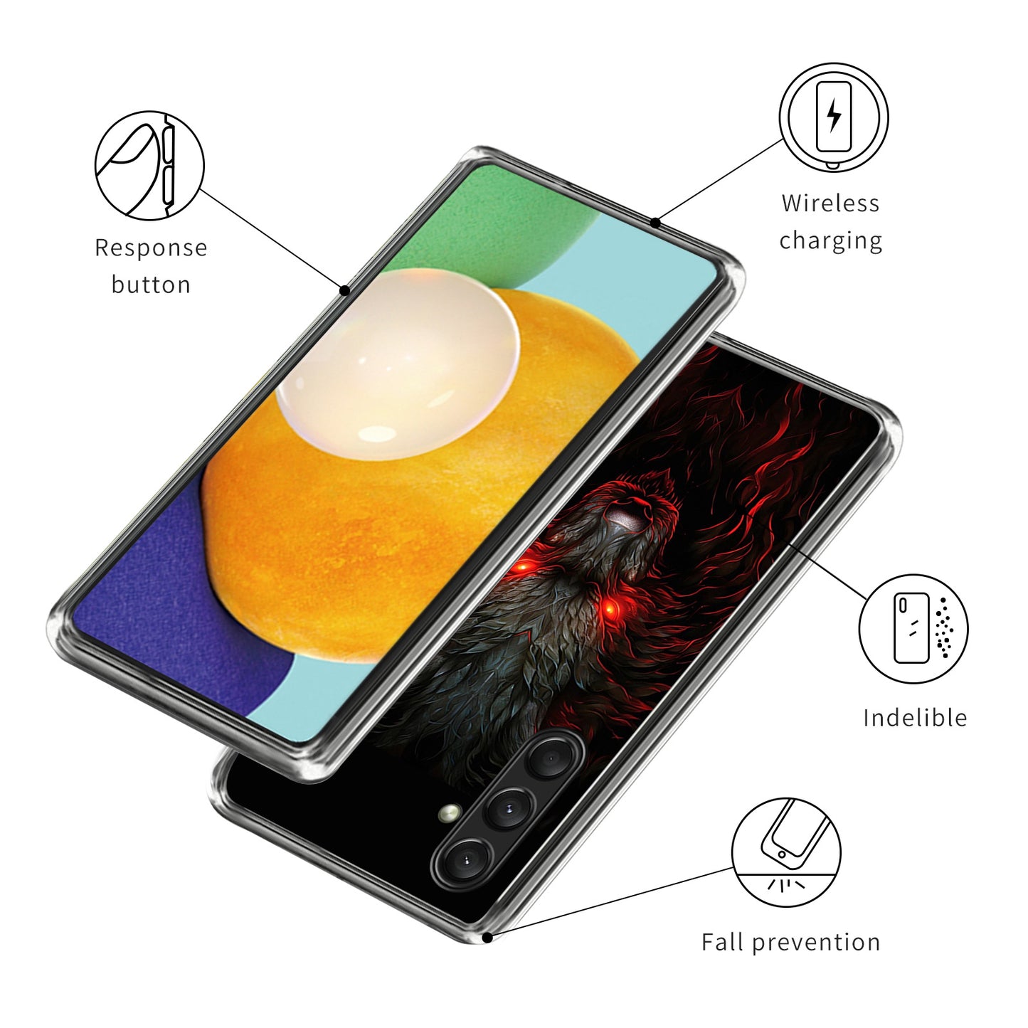 For Samsung Galaxy A16 5G / A16 4G Case Shock-Absorbent TPU Pattern Printed Phone Cover - Style I