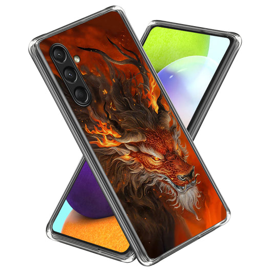 For Samsung Galaxy A16 5G / A16 4G Case Shock-Absorbent TPU Pattern Printed Phone Cover - Style K